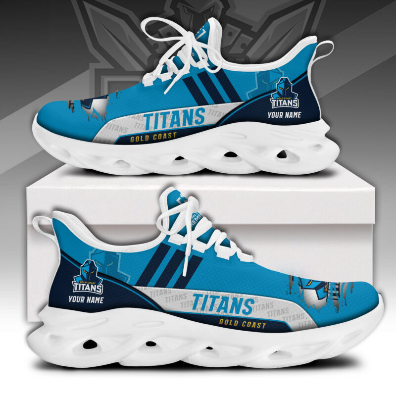 Gold Coast Titans Max Soul Shoes Sneakers For Men And Women Gold Coast Titans Max Soul Shoes Sneakers For Men And Women