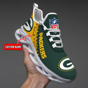 Green Bay Packers NFL Max Soul Shoes Sneakers For Men And Women
