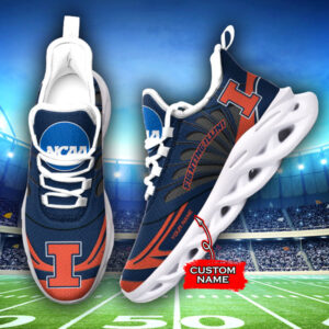 Illinois Fighting Illini NCAA Max Soul Shoes Sneakers For Men And Women