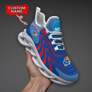 Kansas Jayhawks NCAA Max Soul Shoes Sneakers For Men And Women