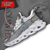 Kansas Jayhawks NCAA Max Soul Shoes Sneakers For Men And Women