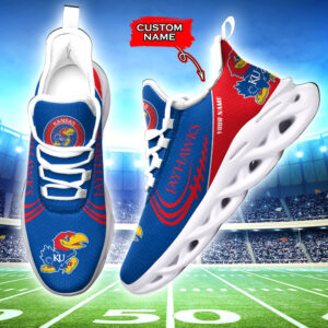 Kansas Jayhawks NCAA Max Soul Shoes Sneakers For Men And Women