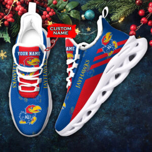 Kansas Jayhawks NCAA Max Soul Shoes Sneakers For Men And Women