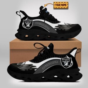 Las Vegas Raiders NFL Max Soul Shoes Sneakers For Men And Women