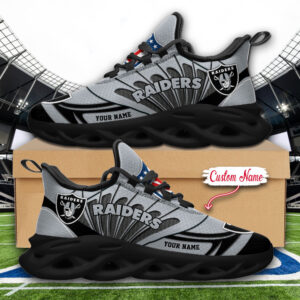 Las Vegas Raiders NFL Max Soul Shoes Sneakers For Men And Women
