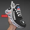 Las Vegas Raiders NFL Max Soul Shoes Sneakers For Men And Women
