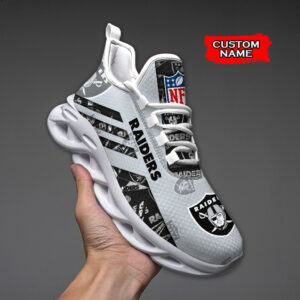 Las Vegas Raiders NFL Max Soul Shoes Sneakers For Men And Women