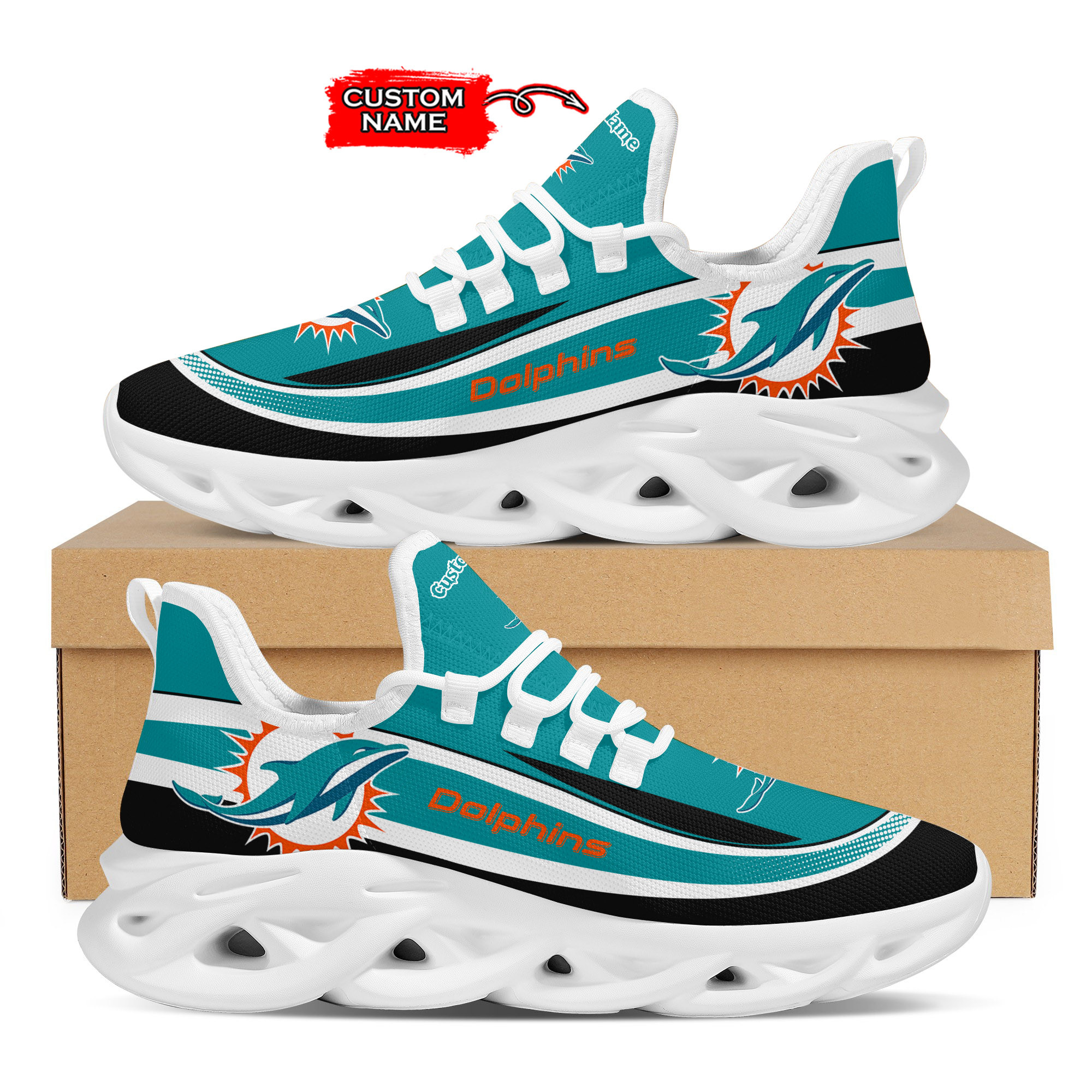 Miami Dolphins Max Soul Shoes Sneakers For Men And Women Miami Dolphins Max Soul Shoes Sneakers For Men And Women