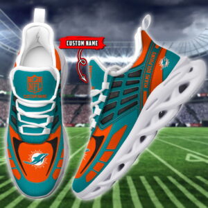 Miami Dolphins NFL Max Soul Shoes Sneakers For Men And Women