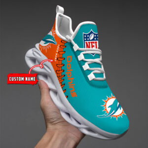Miami Dolphins NFL Max Soul Shoes Sneakers For Men And Women