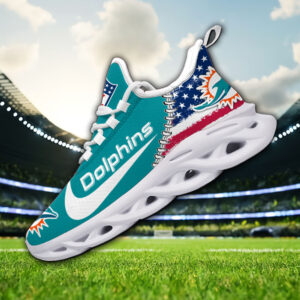 Miami Dolphins NFL Max Soul Shoes Sneakers For Men And Women