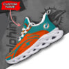 Miami Dolphins NFL Max Soul Shoes Sneakers For Men And Women