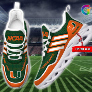 Miami Hurricanes NCAA Max Soul Shoes Sneakers For Men And Women