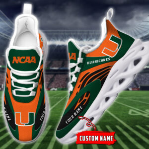 Miami Hurricanes NCAA Max Soul Shoes Sneakers For Men And Women
