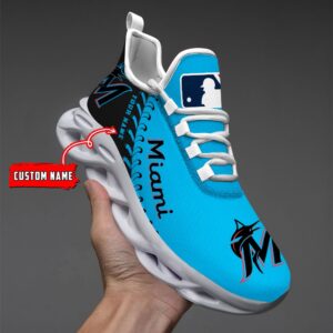 Miami Marlins MLB Max Soul Shoes Sneakers For Men And Women
