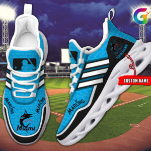 Miami Marlins MLB Max Soul Shoes Sneakers For Men And Women