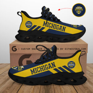 Michigan Wolverines Max Soul Shoes Sneakers For Men And Women