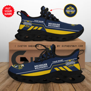Michigan Wolverines Max Soul Shoes Sneakers For Men And Women