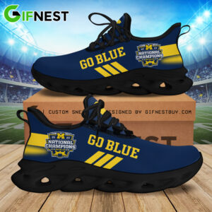 Michigan Wolverines Max Soul Shoes Sneakers For Men And Women