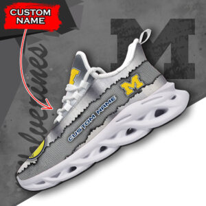 Michigan Wolverines NCAA Max Soul Shoes Sneakers For Men And Women