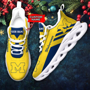 Michigan Wolverines NCAA Max Soul Shoes Sneakers For Men And Women