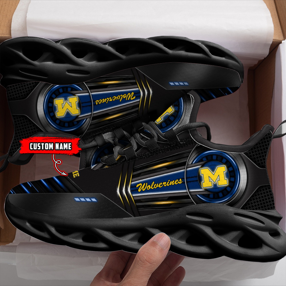 Michigan Wolverines NCAA Max Soul Shoes Sneakers For Men And Women Michigan Wolverines NCAA Max Soul Shoes Sneakers For Men And Women
