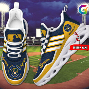 Milwaukee Brewers MLB Max Soul Shoes Sneakers For Men And Women