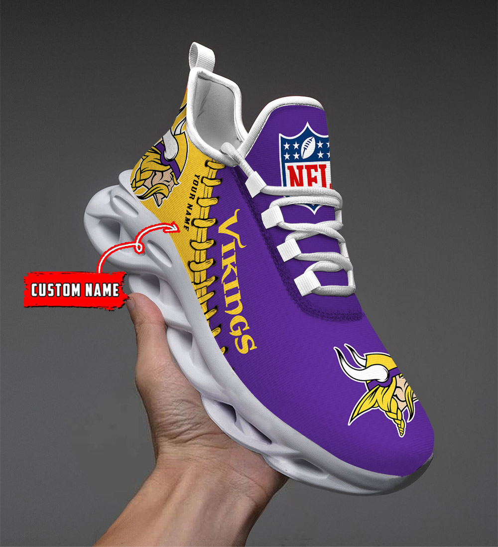 Minnesota Vikings NFL Max Soul Shoes Sneakers For Men And Women Minnesota Vikings NFL Max Soul Shoes Sneakers For Men And Women