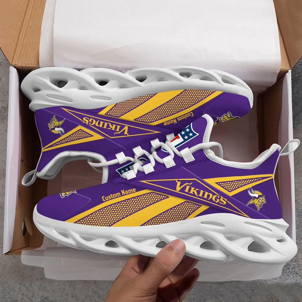 Minnesota Vikings NFL Max Soul Shoes Sneakers For Men And Women Minnesota Vikings NFL Max Soul Shoes Sneakers For Men And Women