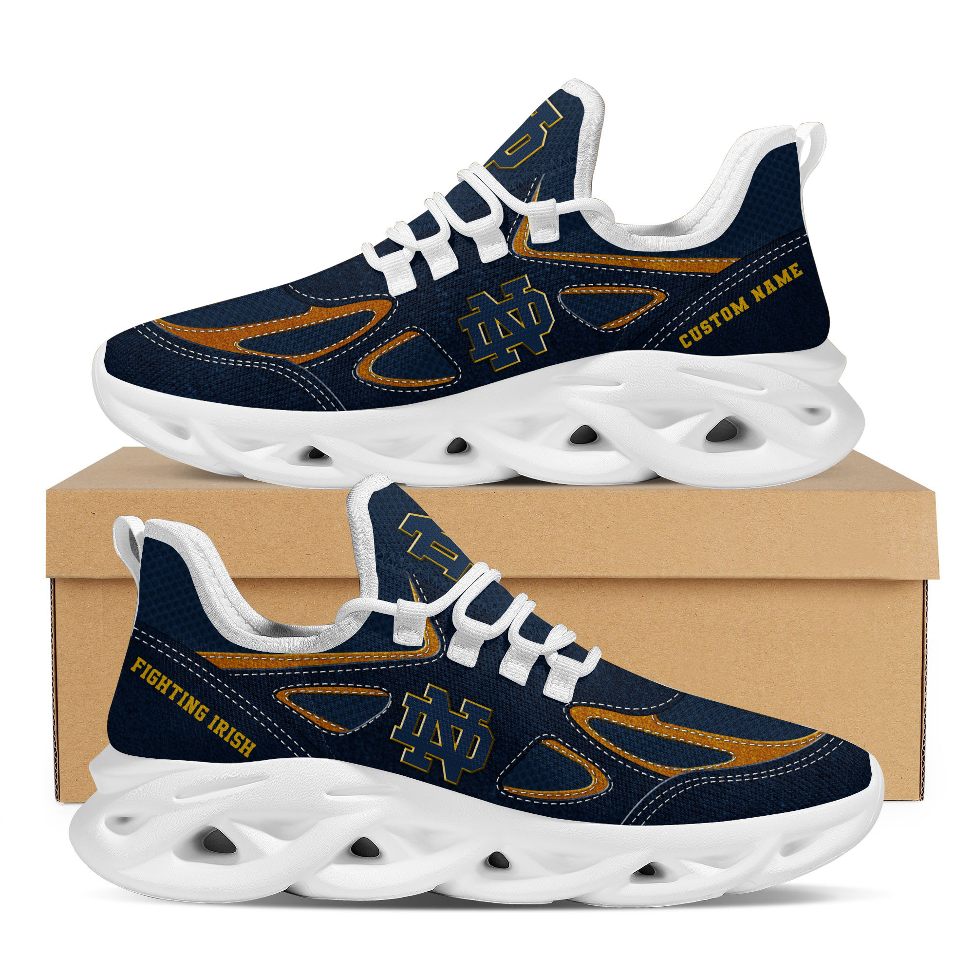 Notre Dame Fighting Irish Max Soul Shoes Sneakers For Men And Women Notre Dame Fighting Irish Max Soul Shoes Sneakers For Men And Women
