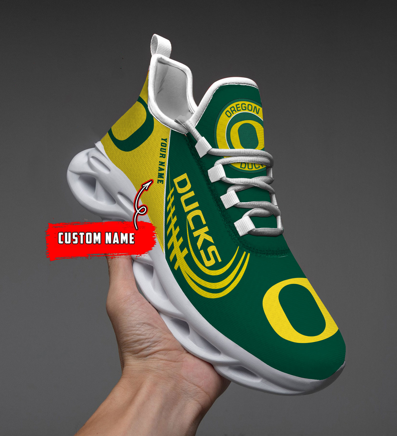 Oregon Ducks NCAA Max Soul Shoes Sneakers For Men And Women Oregon Ducks NCAA Max Soul Shoes Sneakers For Men And Women