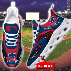 Philadelphia Phillies MLB Max Soul Shoes Sneakers For Men And Women