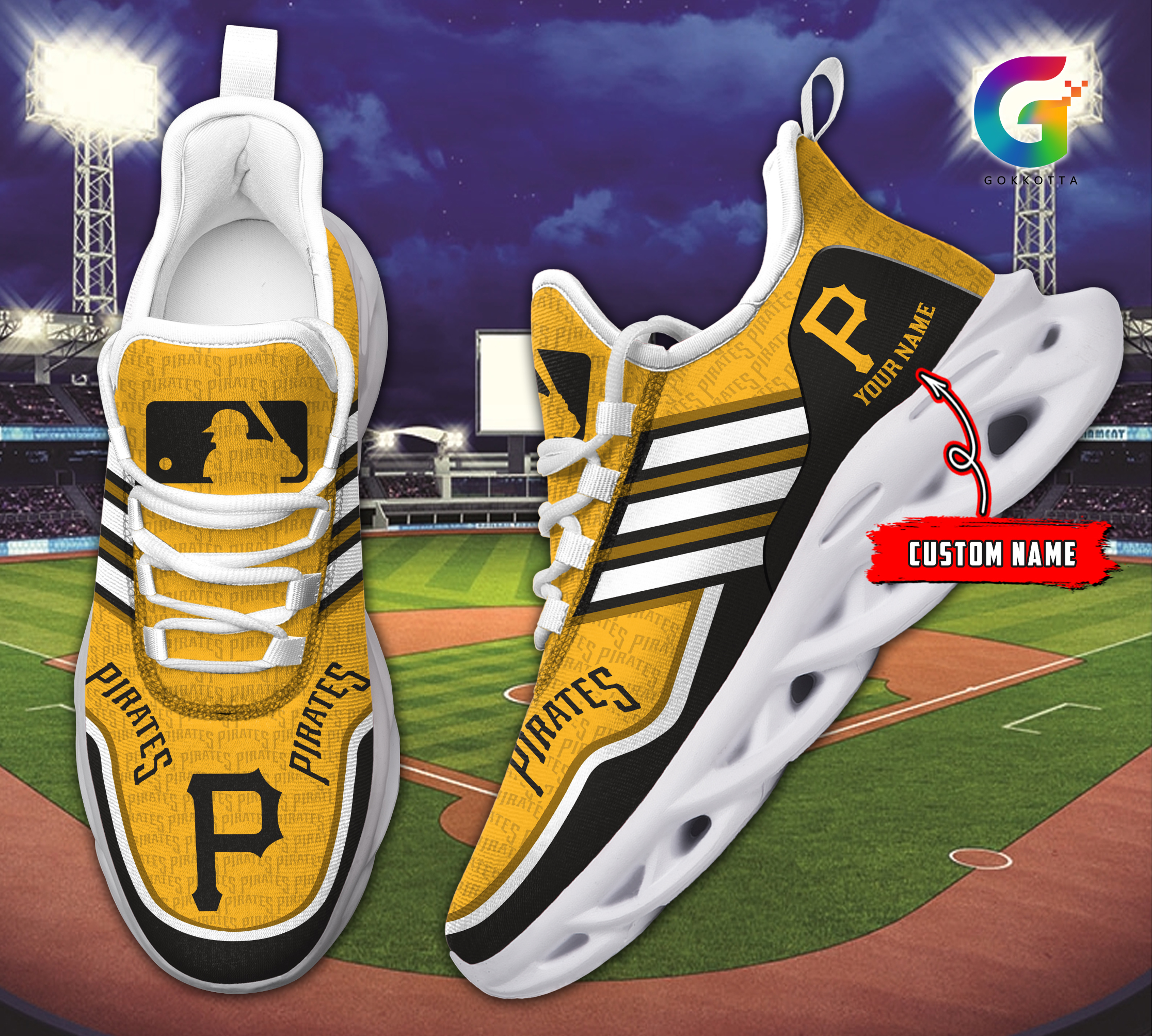 Pittsburgh Pirates MLB Max Soul Shoes Sneakers For Men And Women Pittsburgh Pirates MLB Max Soul Shoes Sneakers For Men And Women