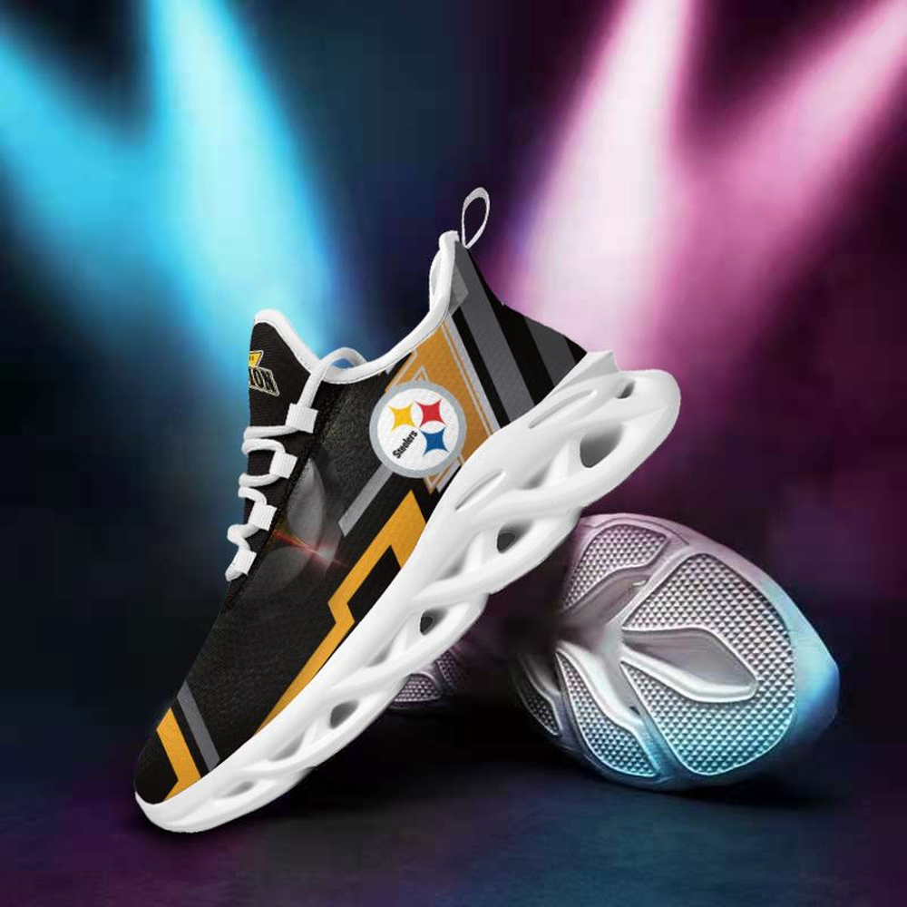 Pittsburgh Steelers Max Soul Shoes Sneakers For Men And Women Pittsburgh Steelers Max Soul Shoes Sneakers For Men And Women