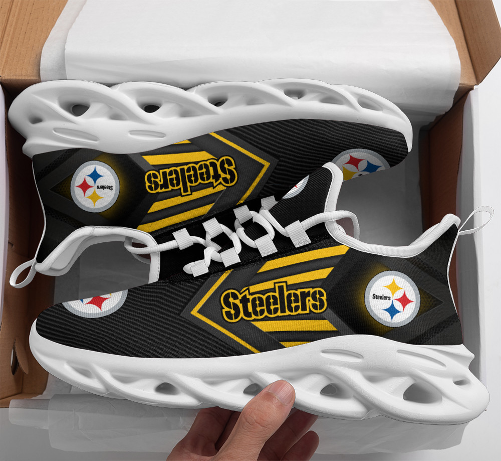 Pittsburgh Steelers Max Soul Shoes Sneakers For Men And Women Pittsburgh Steelers Max Soul Shoes Sneakers For Men And Women