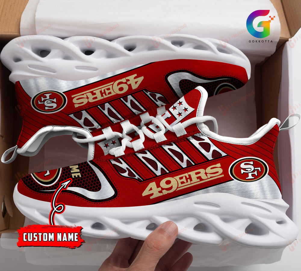 San Francisco 49ers Max Soul Shoes Sneakers For Men And Women San Francisco 49ers Max Soul Shoes Sneakers For Men And Women