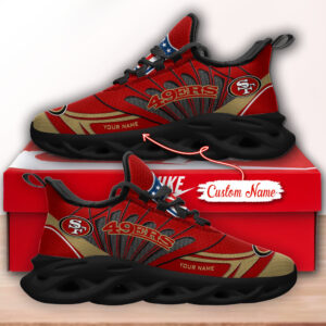 San Francisco 49ers NFL Max Soul Shoes Sneakers For Men And Women