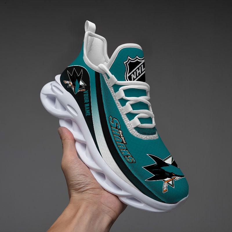 San Jose Sharks Max Soul Shoes Sneakers For Men And Women San Jose Sharks Max Soul Shoes Sneakers For Men And Women