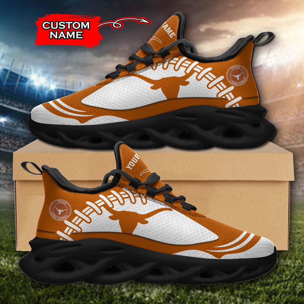 Texas Longhorns NCAA Max Soul Shoes Sneakers For Men And Women Texas Longhorns NCAA Max Soul Shoes Sneakers For Men And Women