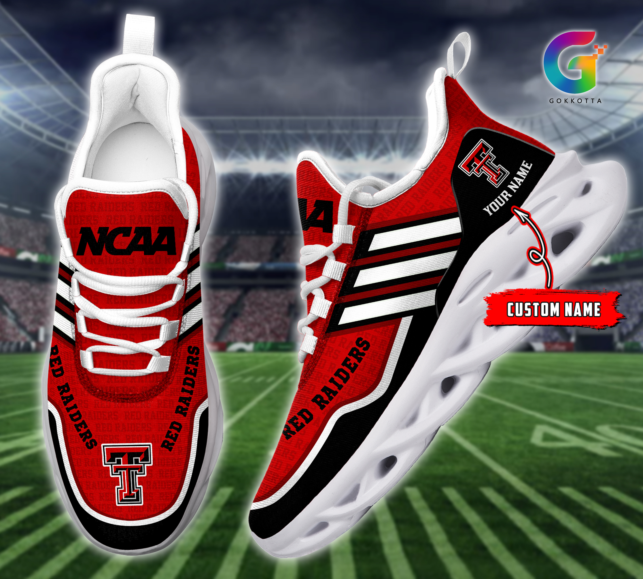 Texas Tech Red Raiders NCAA Max Soul Shoes Sneakers For Men And Women Texas Tech Red Raiders NCAA Max Soul Shoes Sneakers For Men And Women