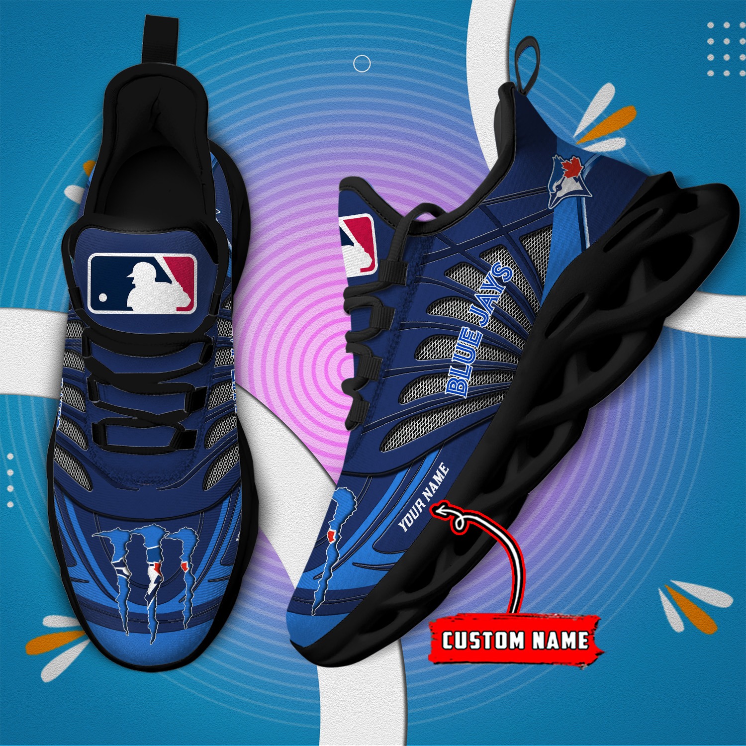 Toronto-Blue-Jays-MLB-Max-Soul-Shoes-Sneakers-For-Men-And-Women-2