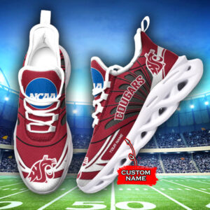 Washington State Cougars NCAA Max Soul Shoes Sneakers For Men And Women