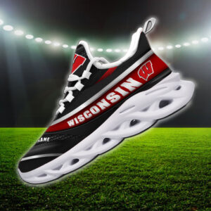 Wisconsin Badgers NCAA Max Soul Shoes Sneakers For Men And Women