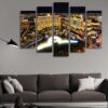 1262 - Nature 5 Panel Canvas Art Wall Decor