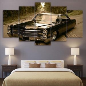 1966 Cadillac Lowrider - Automative 5 Panel Canvas Art Wall Decor