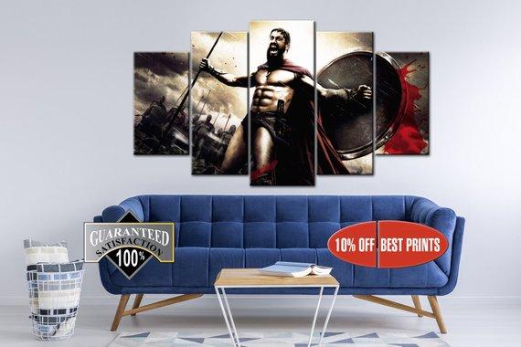 300 Spartans - Movie 5 Panel Canvas Art Wall Decor 300 Spartans - Movie 5 Panel Canvas Art Wall Decor