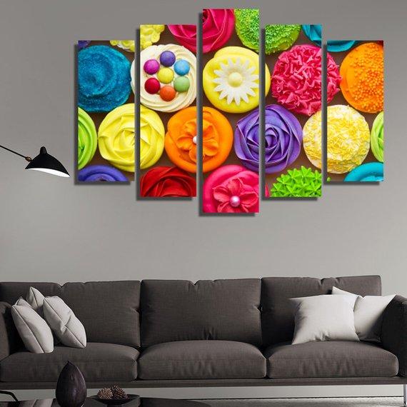 3057 - Kitchen 5 Panel Canvas Art Wall Decor 3057 - Kitchen 5 Panel Canvas Art Wall Decor