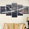 A-10 Thunderbolt Warthog 1 - Aircraft 5 Panel Canvas Art Wall Decor