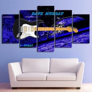 Abstract Guitar 2 - Music 5 Panel Canvas Art Wall Decor