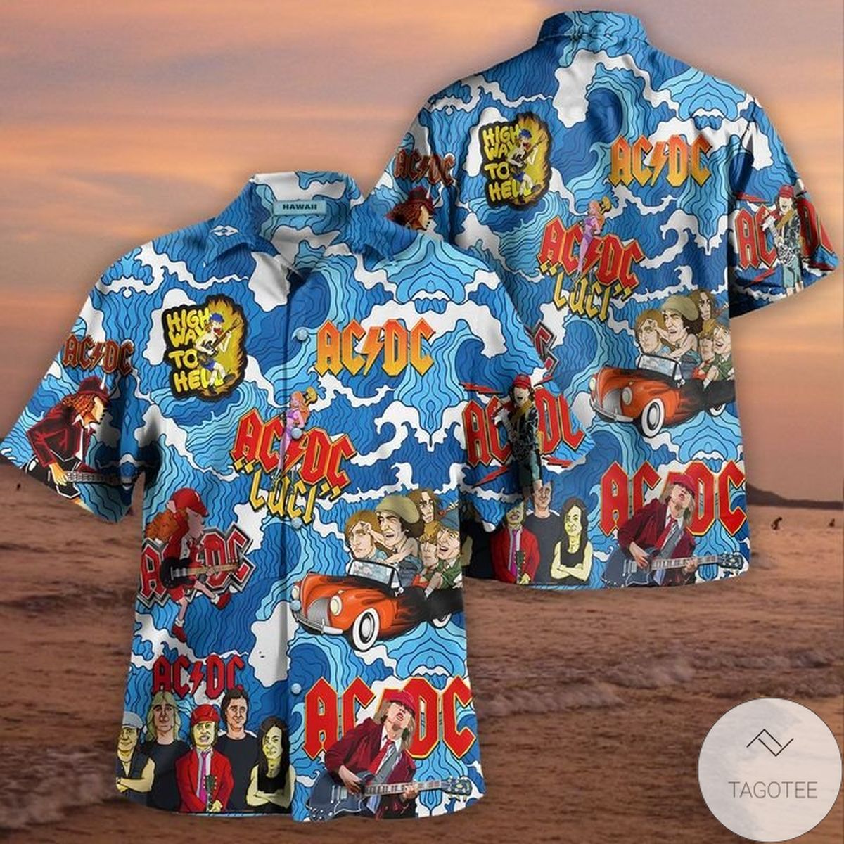 Ac Dc Highway To Hell Hawaiian Shirt Ac Dc Highway To Hell Hawaiian Shirt